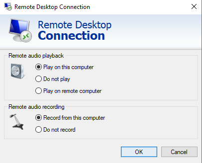 how to enable microphone on remote desktop